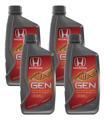 Aceite De Motor Honda Gen X4 0w-20