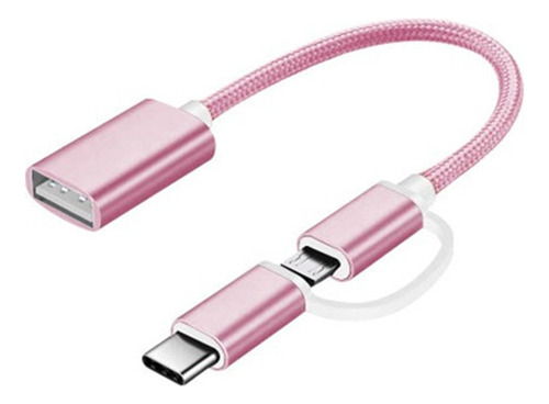 Cable Convertidor Tipo C Y Micro Usb A Usb 3.0 Otg Celulares