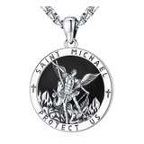 Loove Collar De San Miguel Arcángel Para Hombre Medalla De S