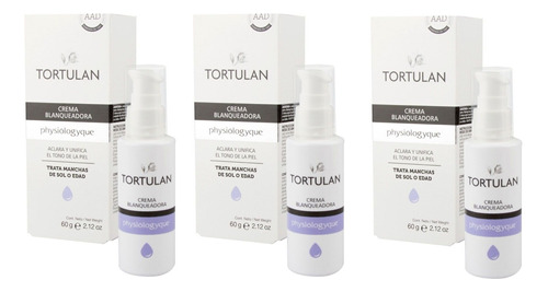 Tortulan Crema Blanqueadora Aclara Y Unifica Tono De Piel X3