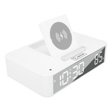 Reloj Despertador Digital De 10 W Con Espejo Led Levantable