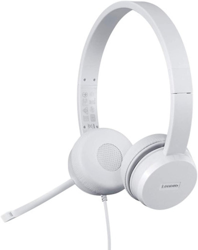 Audifonos Lenovo 110 Stereo Usb 1.8m Blanco