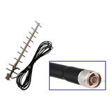 Antena Yagi Conector N Amplif Repetidor Telcel 4g Cable 10mt