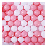 Pelotas Para Alberca De Plástico 500 Pz Rosa Pastely Blanco