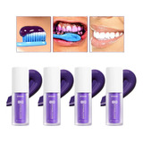 4 Kits De Creme Dental Branqueador Smile-ease V34/repara X