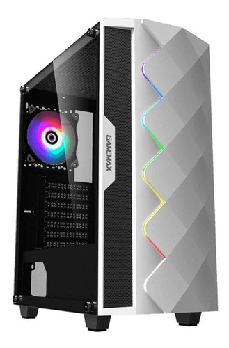 Gabinete Gamer Gamemax Diamond, Rgb, Lateral Vidro, Branco