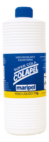 Cola Líquida Super Colapel 1kg Kit 3 Unidades - Maripel