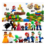 18 Pcs Super Mario Bros Pvc Figuras De Acción Juguetes Luigi
