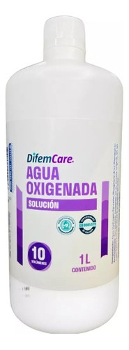 Agua Oxigenada 1 Litro 10 Volumenes Grande Rendidora