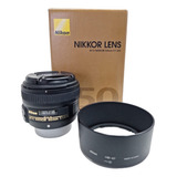 Lente Nikon Af-s 1.8 + Parasol + Bolso Completo