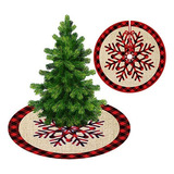 Decorativos Faldon Pie Para Arbol Navidad Con Pinos 90 C [u]