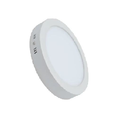 Foco Panel Led Sobrepuesto Redondo Blanco, Marca Quality Led