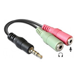 Adap Miniplug 3.5 Audio A Auricular Y Micrófono Ps4 (garin)