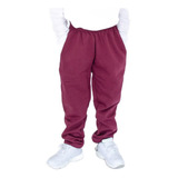 Pantalón Jogging Friza Bordo  Colegial Ely / Talle S Al Xl