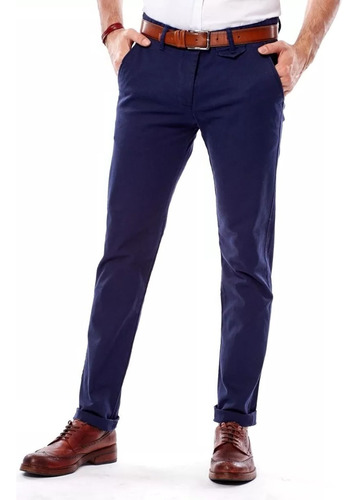 Pantalón Corte Chino Gabardina - Hombre