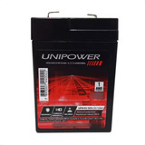 Bateria Selada 6v 4,5a Up645seg Luz Emergência Moto Unipower