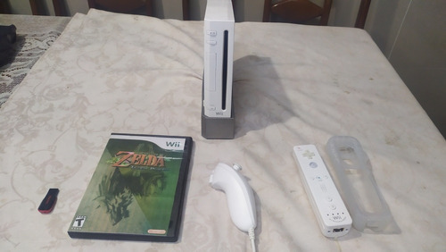 Nintendo Wii Desblo Com Pendrive 16gb E Caixa.