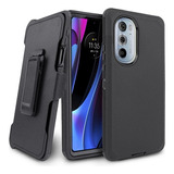  Funda Uso Rudo + Clip Para Moto Edge 30 / Edge 2022 / X30