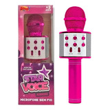 Microfone Sem Fio Bluetooth Star Voice Karaokê Portátil Usb