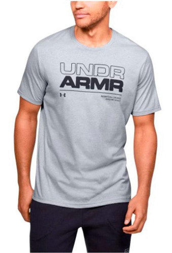 Camiseta Under Armour Manga Curta Masculina Baseline Cinza