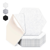 Paquete De 12 Paneles Acusticos, Hexagonales Autoadhesivos D