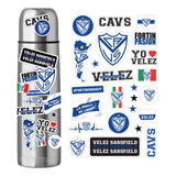 Stickers Calcos Velez Sarsfield Futbol Para Termo Compu X24