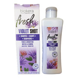 Shampoo Matiza Rubios Violet Shot Salerm Medio 8/10 -300ml