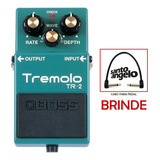 Pedal Efeito Boss Tr-2 Tremolo Tr2 Guitarra C/ Nfe + Cabo