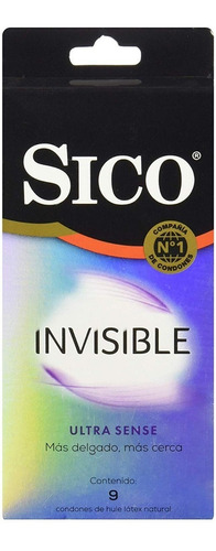 Sico Invisible Ultra Delgado Sensible 9 Condon 