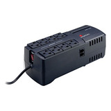 Regulador De Voltaje 1350va 675 Watts 8 Contact Color Negro