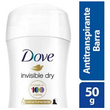 Dove Invisible Dry Antitranspirante En Barra Femenino X 50 G