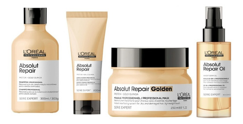 Loreal Absolut Repair Gold Quinoa Dourado - Kit Completo