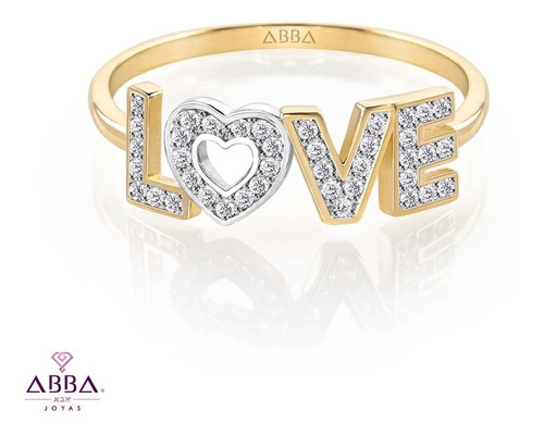 Anillo Love Oro 14k