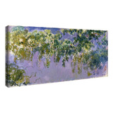 Wieco Art Wisteria Giclee Lona Prints De Aceite De Claude Mo