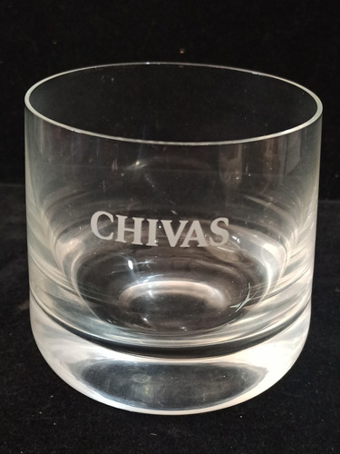 Vaso De Whisky Con Publicidad Chivas 