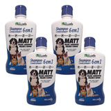 Shampoo Pet 6x1 Anti Pulgas Carrapatos Sarna Cães Gatos 4 Un Fragrância 6 Em 1