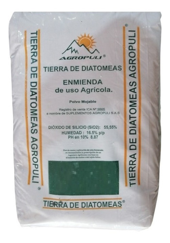 Tierra De Diatomeas X 2kg Fertilizante/insecticida Biologico