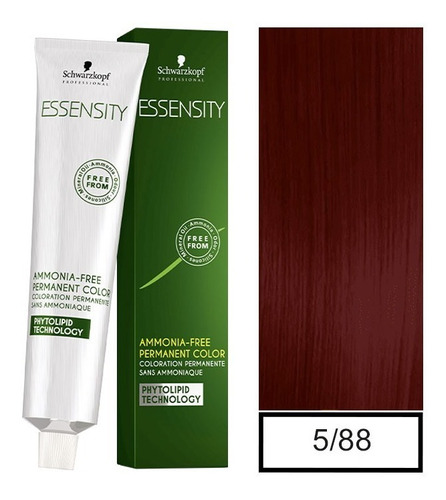 Essensity - Tintura Permanente Sin Amoníaco 5-88 + Oxidante
