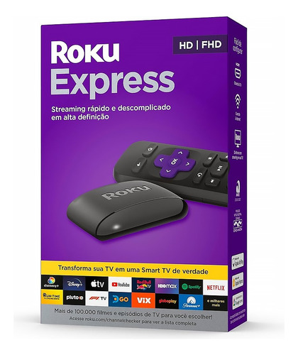 Roku Express 3960br Streaming Full Hd Wi-fi Dual Band Anatel