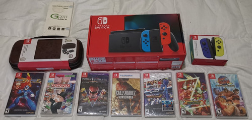 Nintendo Switch 32gb + 7 Juegos + Joycons + Funda + Protecto