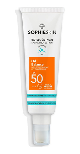 Protector Facial Antiacné Piel Grasa Sophieskin Spf50 50ml