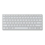 Teclado Bluetooth Microsoft Compacto Branco Gelo Idioma Port