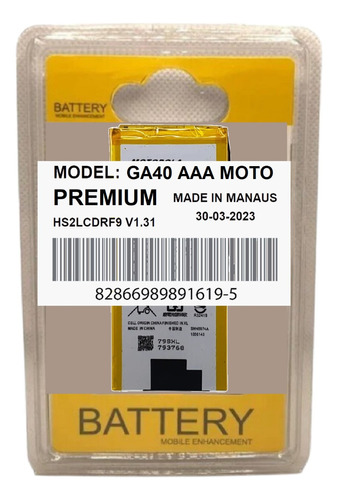 Battria Ga40 Para Moto G4 G4 Plus + Testada + Garantia 1 Ano