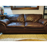 Sala De Piel Marca Boal , Love Seat Y Sofa Color Chocolate