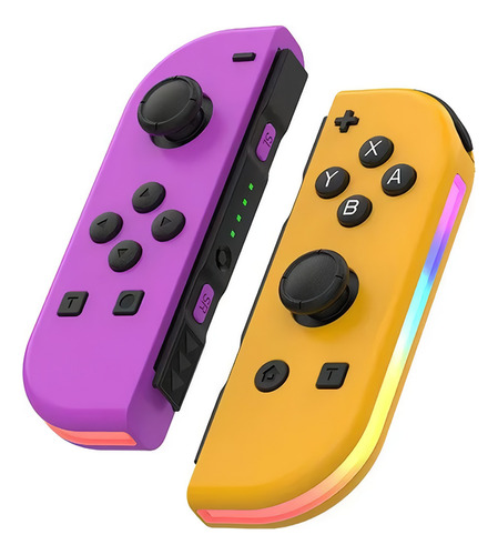 Controles Joy-con Genéricos Para Nintendo Switch Con Luz Rgb