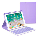 Funda Textura Del Tejido Con Teclado Para iPad 10.2 9 Gen