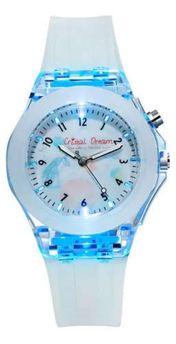 Reloj Infantil Con Luces Niños/ Niñas Malla Silicona X1