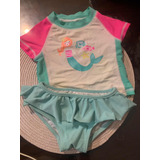 Remera Protector Solar Y Bombacha Con Volados Marca Carters