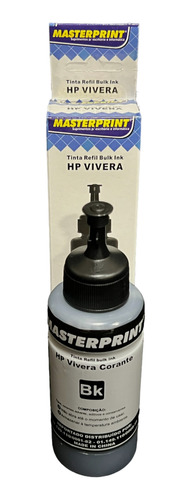 Refil Tinta Para Hp Vivera 100ml Preto F4288 F4224 D5568