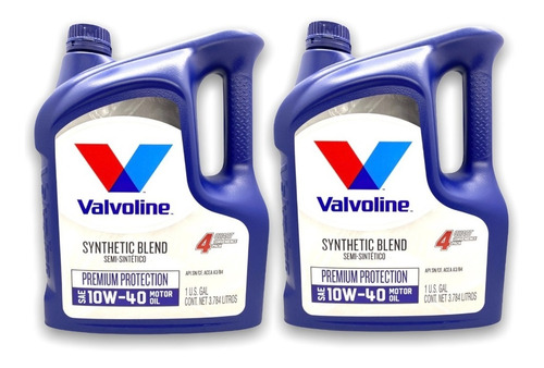 Aceite Valvoline Premium Protection 10w40 4l Semisint  2 Uni